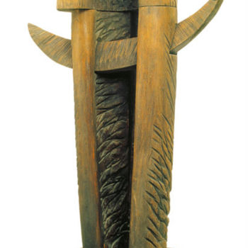 Skulptur mit dem Titel "1-vokas-p44.jpg" von Stasys Zirgulis, Original-Kunstwerk, Holz