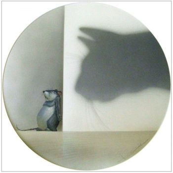 Картина под названием "тень" - Владимир Стахеев, Подлинное произведение искусства
