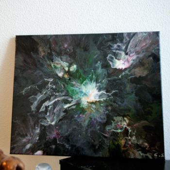 Malerei mit dem Titel "Perle ascendante" von Stefano Cerutti, Original-Kunstwerk, Pigmente