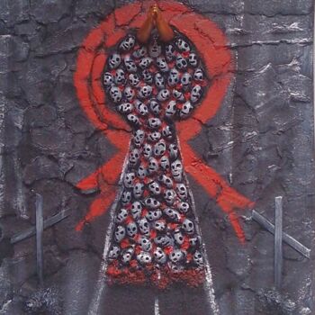 Картина под названием "Молитва" - Steampunker_ukraine, Подлинное произведение искусства, Рисунок распылителем краски