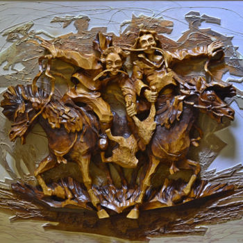 Sculpture intitulée "Kokpar.  Кокпар." par Sergey Kolokoltsov, Œuvre d'art originale