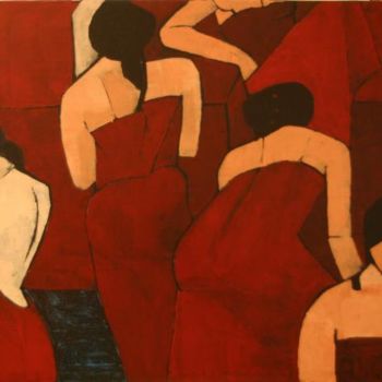 Painting titled "bagno turco" by Stecchi Massimo, Original Artwork