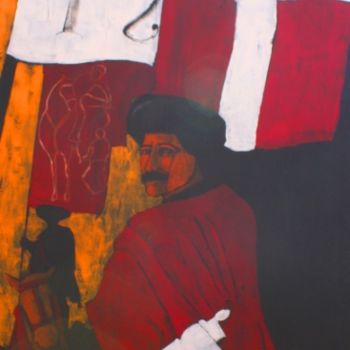 Pittura intitolato "terzi" da Stecchi Massimo, Opera d'arte originale
