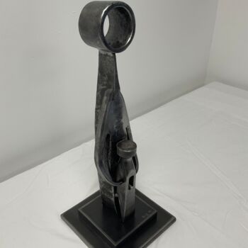 Sculpture intitulée "Le Parent et l'Enfa…" par Marie Le Metour, Œuvre d'art originale, Métaux