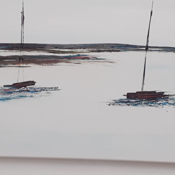 Malerei mit dem Titel "Boulogne sur Mer et…" von Ditellia Steeland, Original-Kunstwerk, Acryl