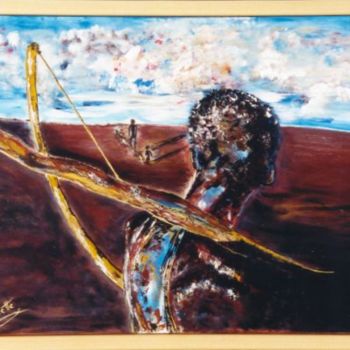 Pittura intitolato "soul of africa" da Annette Steens, Opera d'arte originale