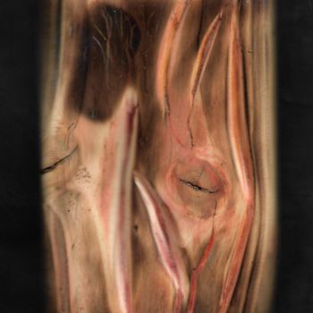 Sculpture titled "kin et vibration" by Steeve Tabar, Original Artwork, Wood