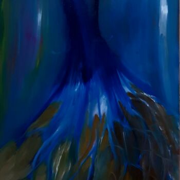 Peinture intitulée "La femme cachée" par Steeve Tabar, Œuvre d'art originale, Huile