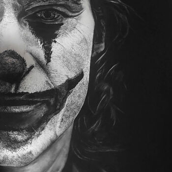 "The Joker Drawing" başlıklı Resim Steeven Shaw tarafından, Orijinal sanat, Karakalem Diğer sert panel üzerine monte edilmiş
