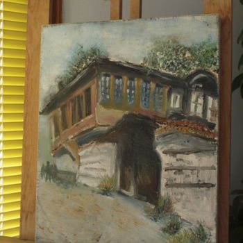 Painting titled "Old House in Veliko…" by Petar Ivanov, Original Artwork, Oil