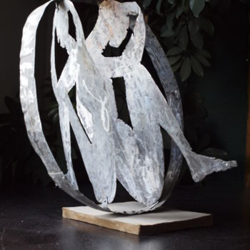 Sculpture titled "Positions in the fu…" by Petar Ivanov, Original Artwork, Aluminium