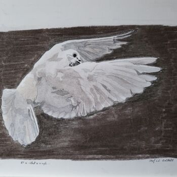 Dessin intitulée "La paix" par Stefan, Œuvre d'art originale, Encre