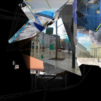 Digitale Kunst mit dem Titel "Lisbon 2" von Stefan Fransson, Original-Kunstwerk, 2D digitale Arbeit