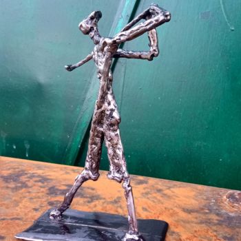 Sculpture titled "A player" by Stefan Obradovic, Original Artwork, Metals