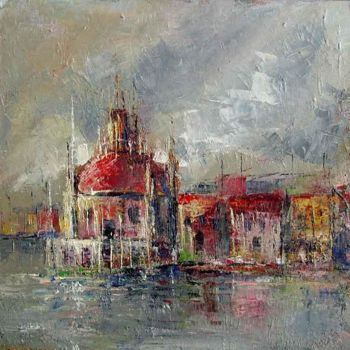 Schilderij getiteld "venice" door Marmureanu Stefana, Origineel Kunstwerk