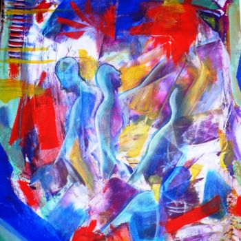 Painting titled "La mia anima a colo…" by Stefania Colizzi, Original Artwork