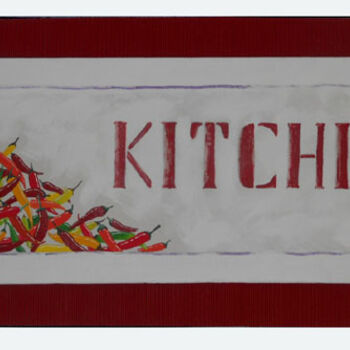 Pittura intitolato "kitchen" da Stefania Palmieri, Opera d'arte originale