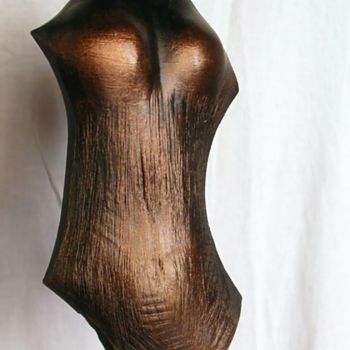 Sculpture titled "Un pezzo di me" by Stefania Sergi, Original Artwork, Terra cotta