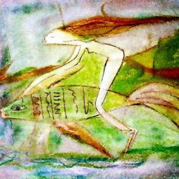 Pittura intitolato "Tormento e estasi" da Stefania Sergi, Opera d'arte originale