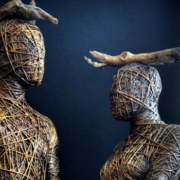 Sculpture titled "legami-slegami" by Stefania Sergi, Original Artwork