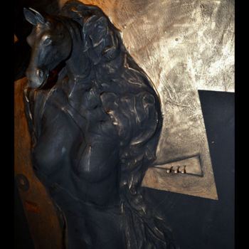 Sculpture titled "Donna Cavallo" by Stefania Sergi, Original Artwork