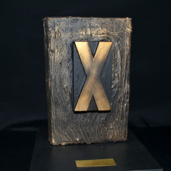 Sculpture titled "Libro X" by Stefania Sergi, Original Artwork