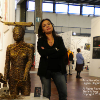 Скульптура под названием "Fiera internazional…" - Stefania Sergi, Подлинное произведение искусства
