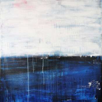 Painting titled "Deep Sea #10" by Stefanie Rogge, Original Artwork, Acrylic Mounted on Wood Stretcher frame