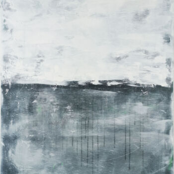 Картина под названием "Myst Horizon" - Stefanie Rogge, Подлинное произведение искусства, Акрил Установлен на Деревянная рама…