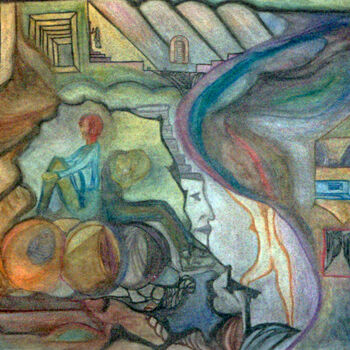 Malerei mit dem Titel "coloured01.jpg" von Stefano De Vita (Deste), Original-Kunstwerk, Pastell
