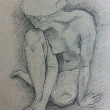 Drawing titled "Studio per una futu…" by Stefano Di Marco, Original Artwork, Charcoal