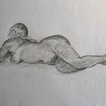 Drawing titled "Croquis 23" by Stefano Di Marco, Original Artwork, Graphite