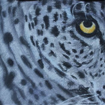 Pittura intitolato "Leopardo in dettagl…" da Stefano Di Marco, Opera d'arte originale, Pastello