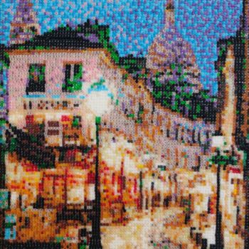 Pittura intitolato "Montmartre" da Stefano Di Marco, Opera d'arte originale