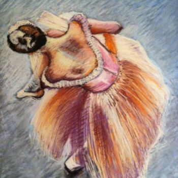 Painting titled "Ballerina in stile…" by Stefano Di Marco, Original Artwork, Pastel