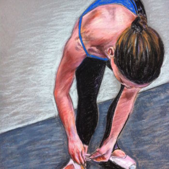 Painting titled "Ballerina 2" by Stefano Di Marco, Original Artwork, Pastel