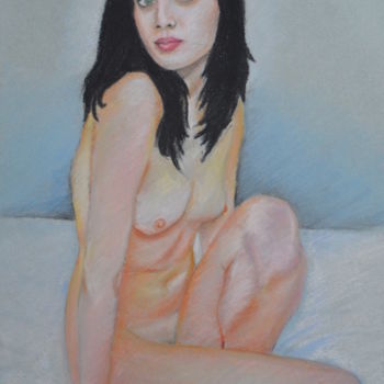 Pintura titulada "Nudo 5" por Stefano Di Marco, Obra de arte original, Pastel