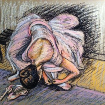 Картина под названием "Ballerina 6" - Stefano Di Marco, Подлинное произведение искусства, Пастель