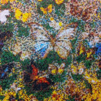Peinture intitulée "Farfalle in giallo" par Stefano Di Marco, Œuvre d'art originale