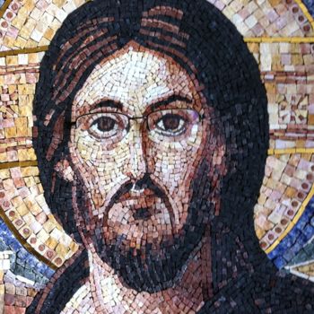 Schilderij getiteld "Cristo del Sinai co…" door Stefano Di Marco, Origineel Kunstwerk