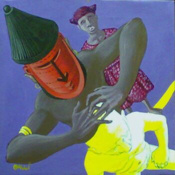 Peinture intitulée "Il guaritore" par Stefano Galli, Œuvre d'art originale, Acrylique Monté sur Autre panneau rigide