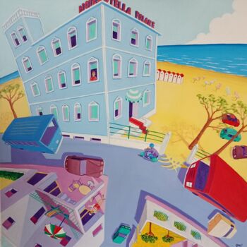 Malerei mit dem Titel "hotel Stella Polare" von Stefano Galli, Original-Kunstwerk, Acryl