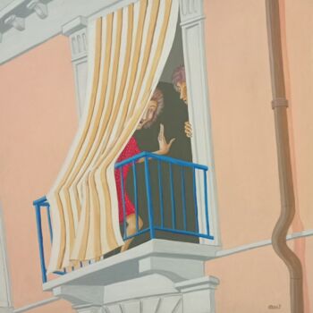 Pittura intitolato "Shhh" da Stefano Galli, Opera d'arte originale, Acrilico