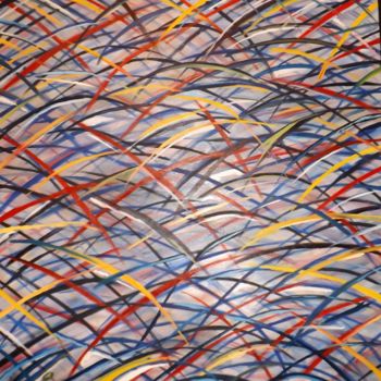 Картина под названием "Stripes" - Stefano Infantino, Подлинное произведение искусства, Масло