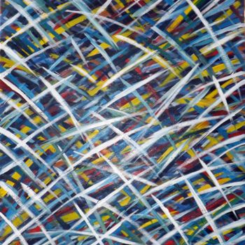 Картина под названием "Stripes 2" - Stefano Infantino, Подлинное произведение искусства, Масло