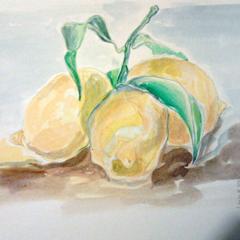 Pittura intitolato "Lemons" da Stefano Infantino, Opera d'arte originale, Olio