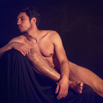Renaissance of man. Study on male nude.