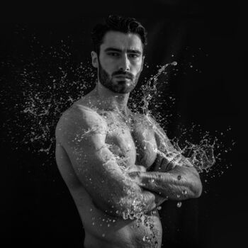 Fotografia intitolato "Splash of water on…" da Stefano Mercurius, Opera d'arte originale, Fotografia digitale