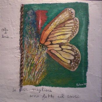 Pittura intitolato "Farfalla" da Stefano Rollero, Opera d'arte originale
