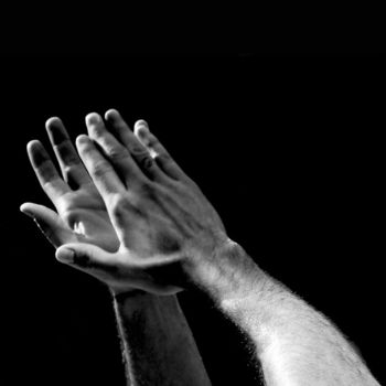 Fotografía titulada "Black Hands White 06" por Stefano Ceretti, Obra de arte original